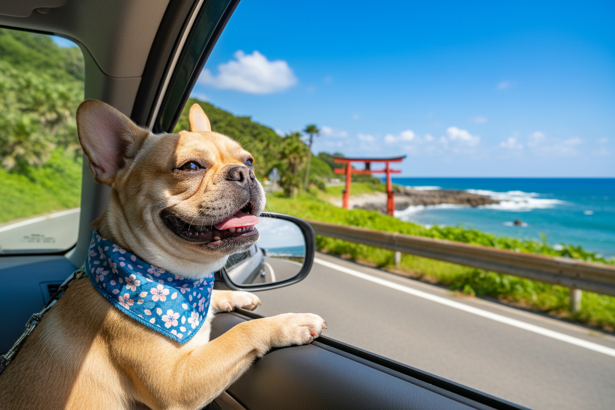フレンチブルドッグと夏のお出かけを楽しむ方法|ドライブ・旅行・海での完全対策ガイド