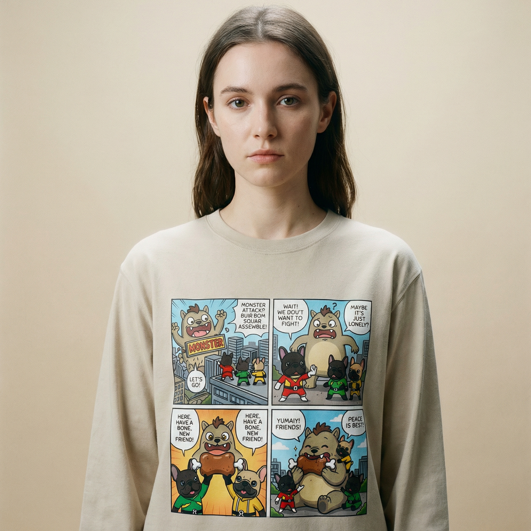 ブヒブヒ戦隊ロングスリーブTシャツ