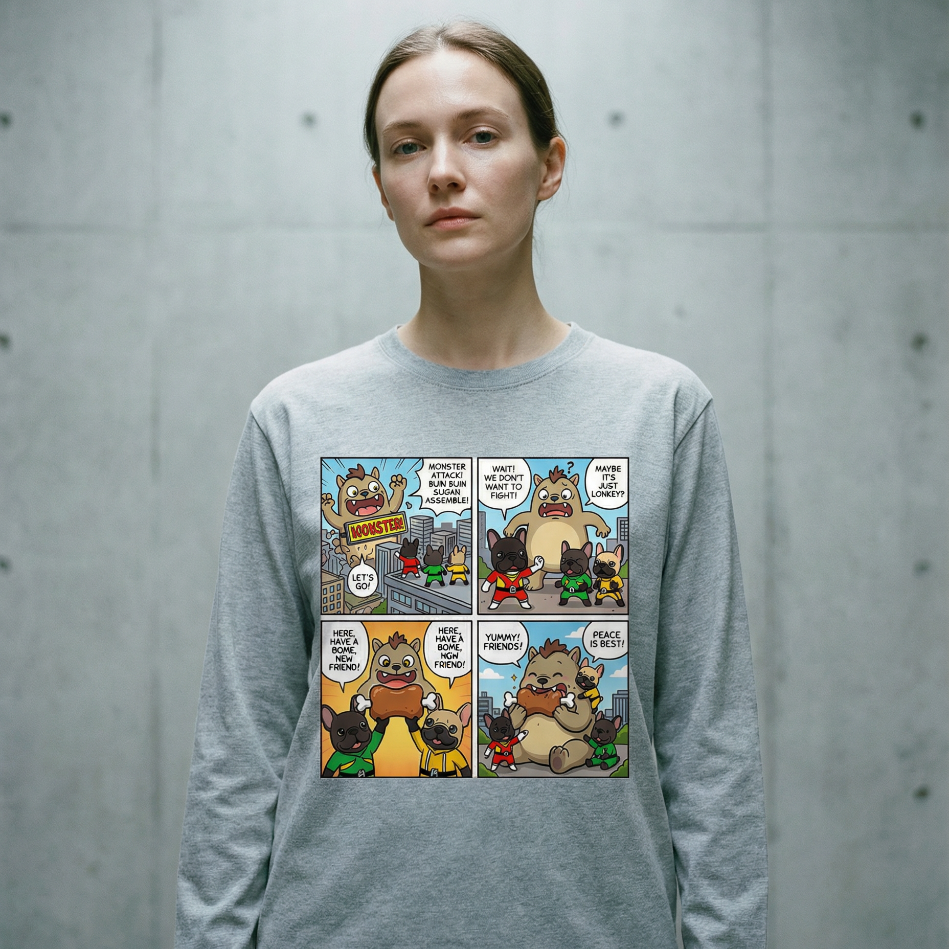 ブヒブヒ戦隊ロングスリーブTシャツ