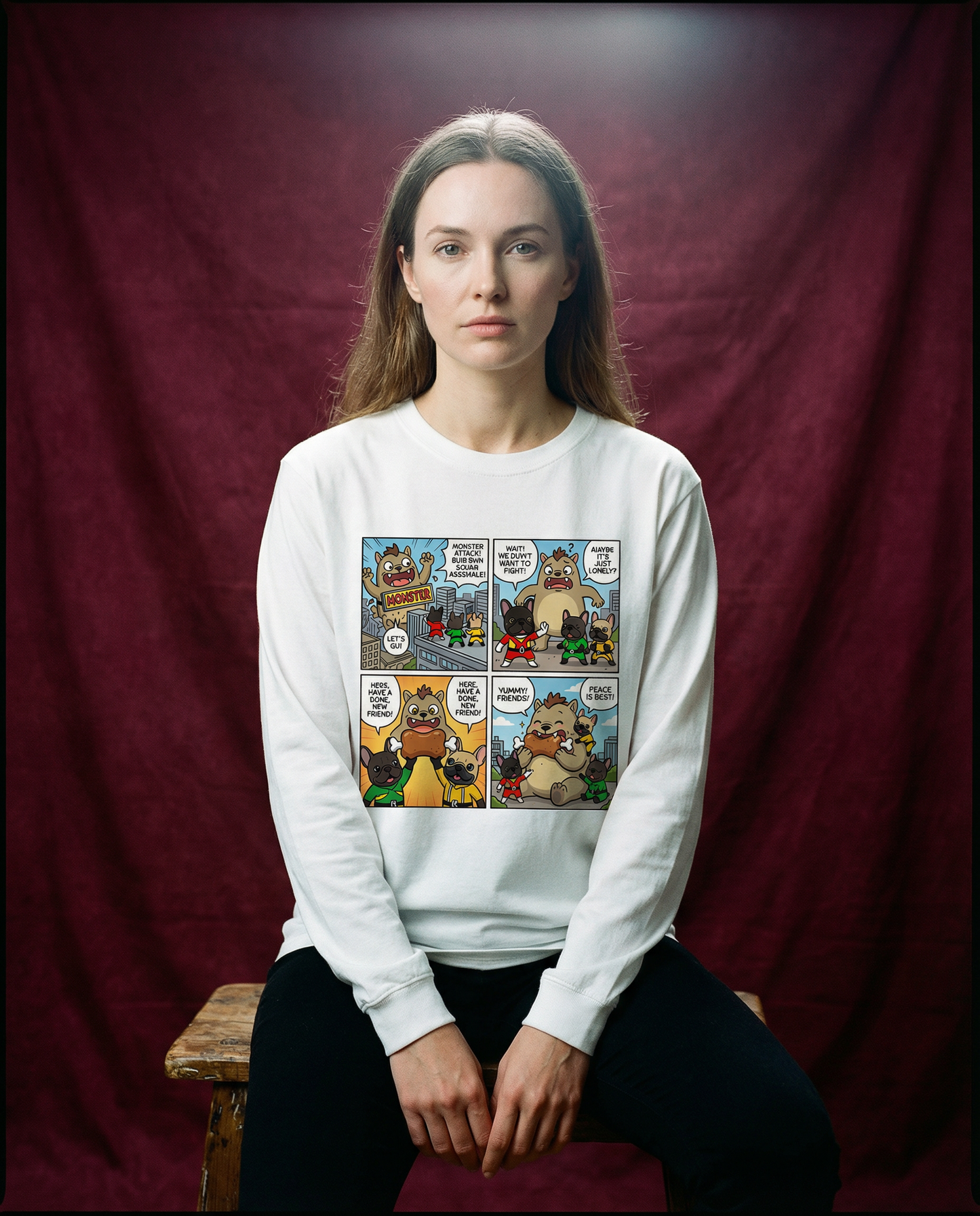 ブヒブヒ戦隊ロングスリーブTシャツ