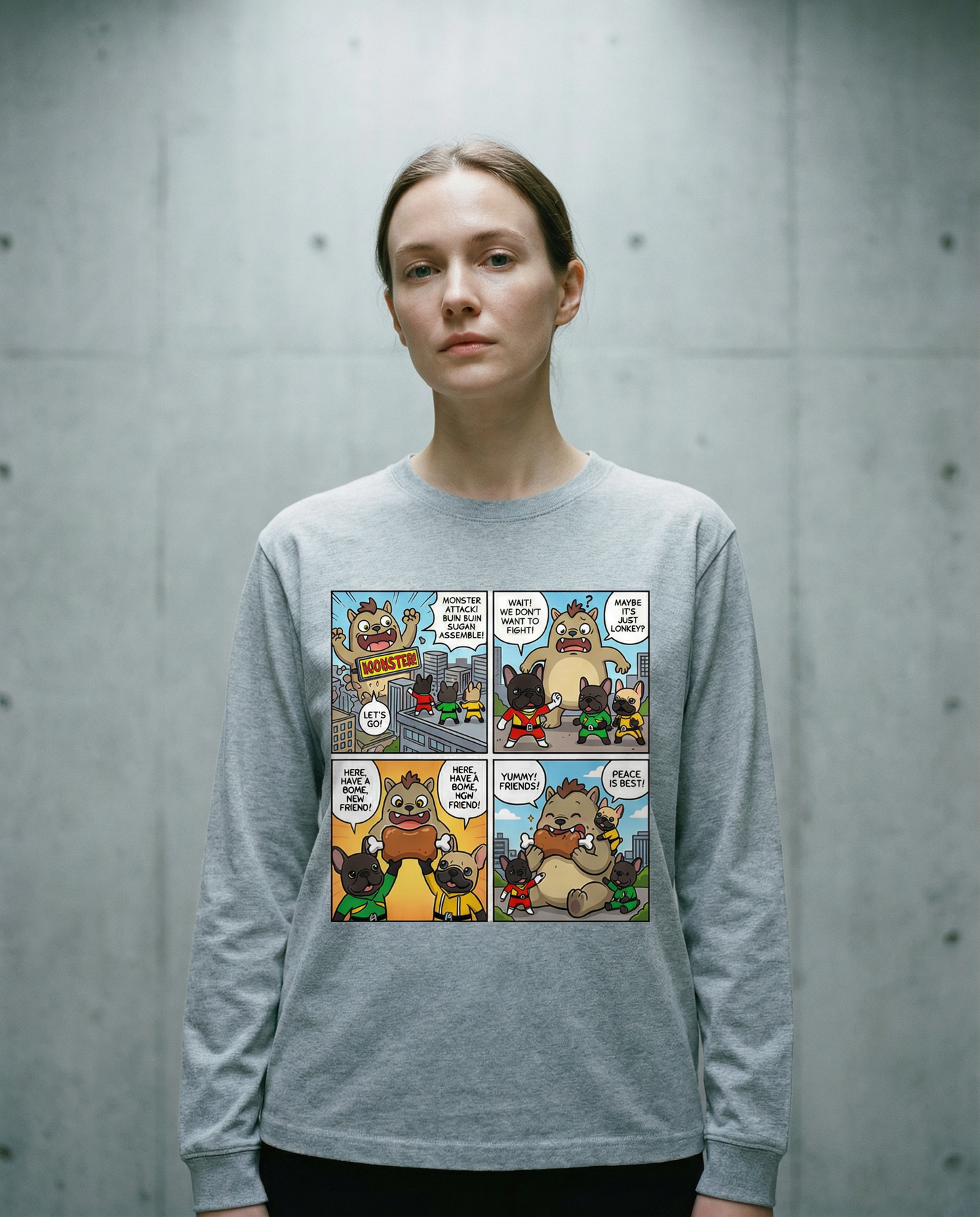 ブヒブヒ戦隊ロングスリーブTシャツ