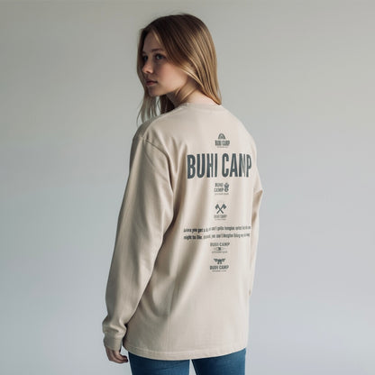 BUHI CAMP Logo リンクロングスリーブTシャツ